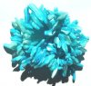 16 inch strand of Aqua Irregular Shell Sticks
